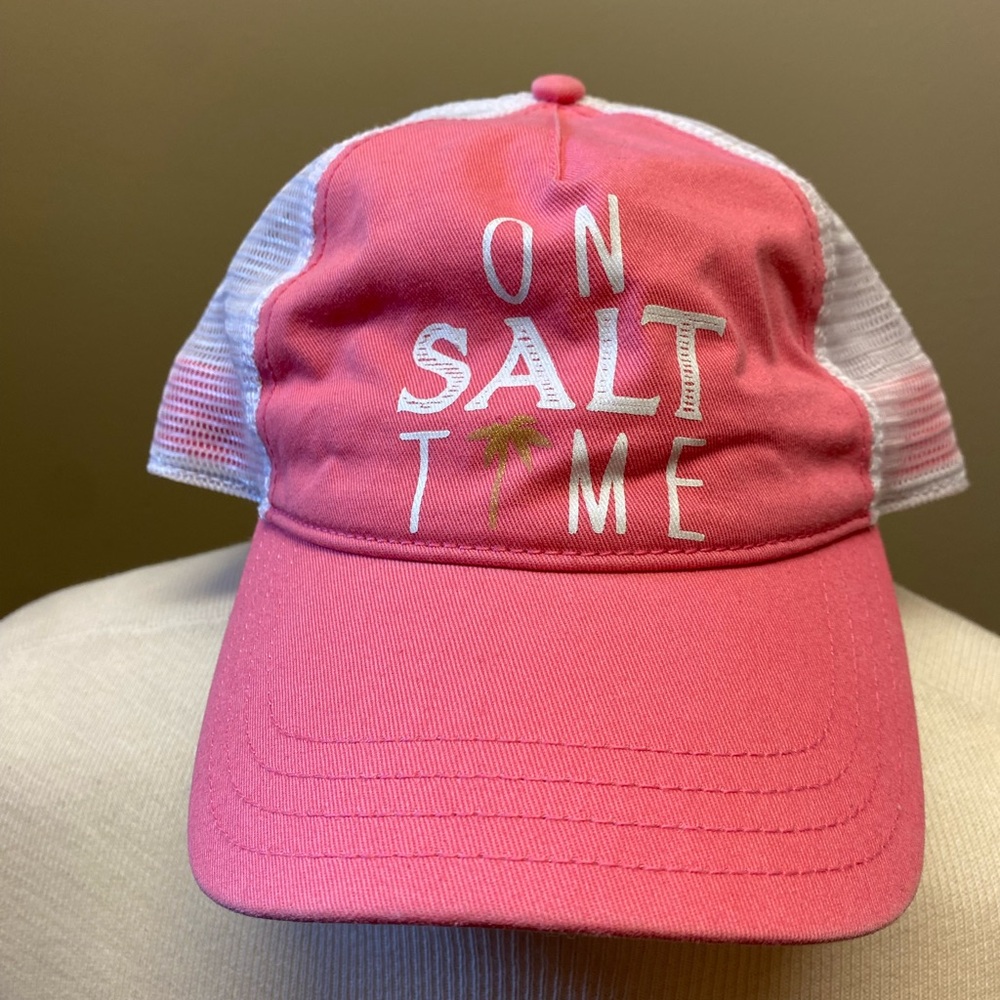 Salt Life Women’s On Salt Time Pink And White Hat NWT